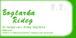 boglarka rideg business card